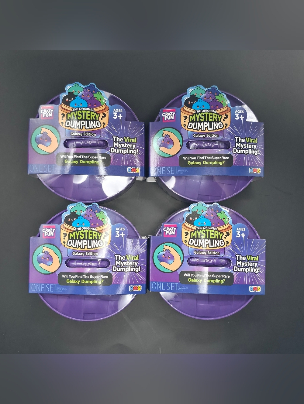 (4 pack) Galaxy Mystery Squishy S16 - The Viral Mystery Dumpling! - TIKTOK